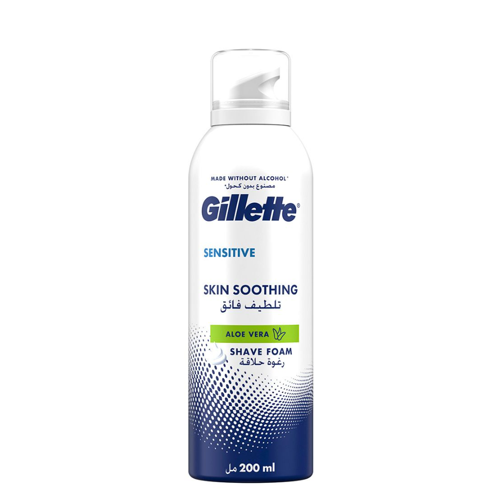 Gillette Senstive Soothing Foam 200Ml New
