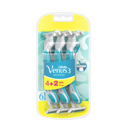 Gillette Simply Venus 3 Sensitive Disposable Razors 4+2