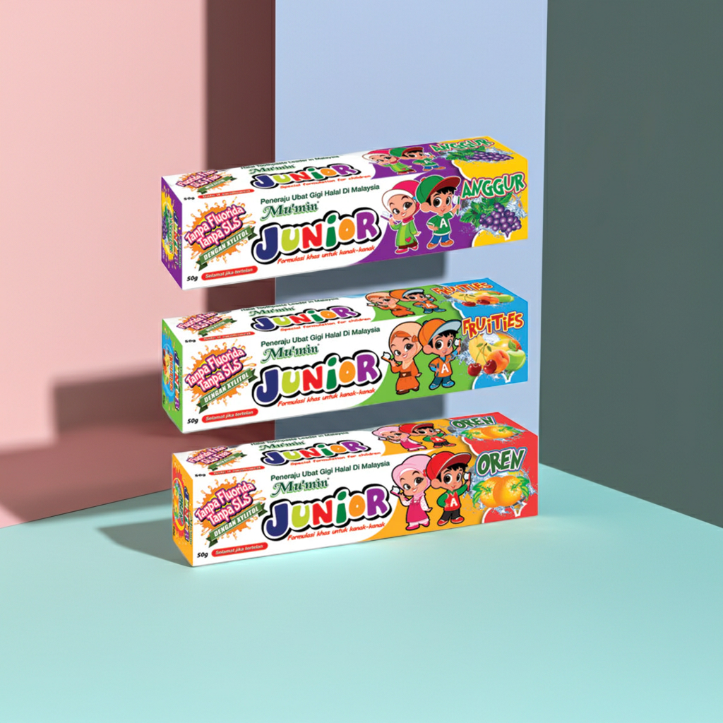 Mu'min Junior Tutti Fruity Toothpaste 7+ Months 50ml