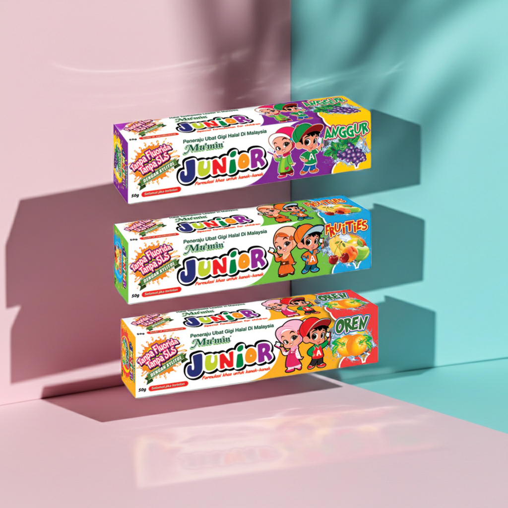 Mu'min Junior Tutti Fruity Toothpaste 7+ Months 50ml