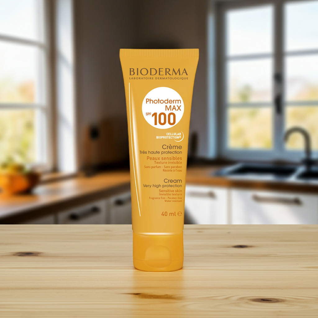 Bioderma Photoderm Max Hypoallergenic Water-Resistant SPF 100 Tinted Sunscreen for Sensitive Skin, 40ml