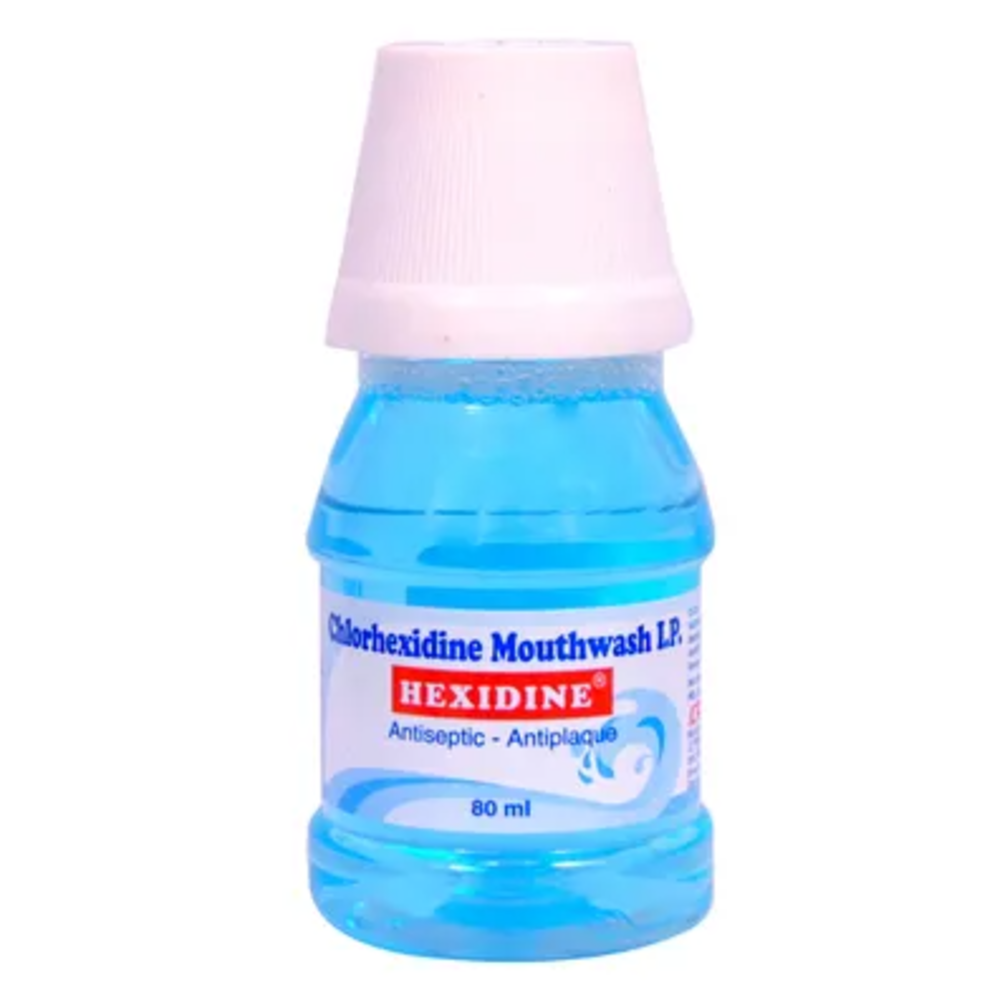 Hexidine Antiseptic Antiplaque Chlorhexidine Mouthwash For Bad Breath & Plaque