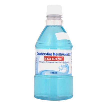 Hexidine Chlorhexidine Gluconate 0.2% Antiseptic Mouthwash 500ml – Plaque, Gingivitis & Bad Breath Relief