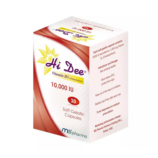 Hi Dee Vit 10,000Iu Softgel D3, 30 Pieces