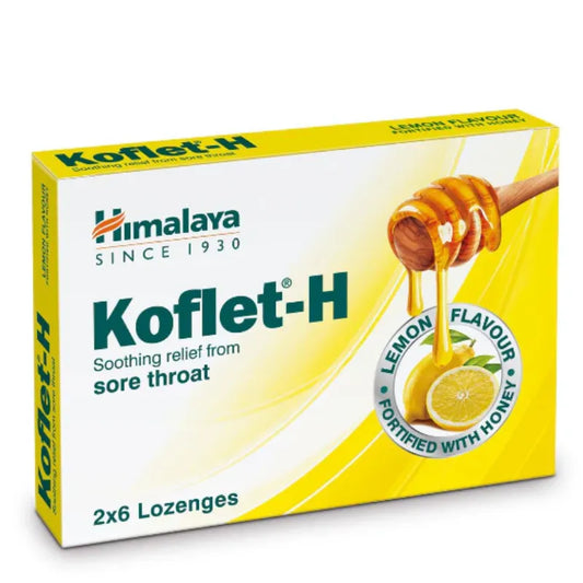 Himalaya Koflet-H Lozenges Lemon Flavor With Honey 2x6 Lozenges