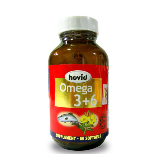 Hovid Omega 3+6 Capsules, 60 Capsules
