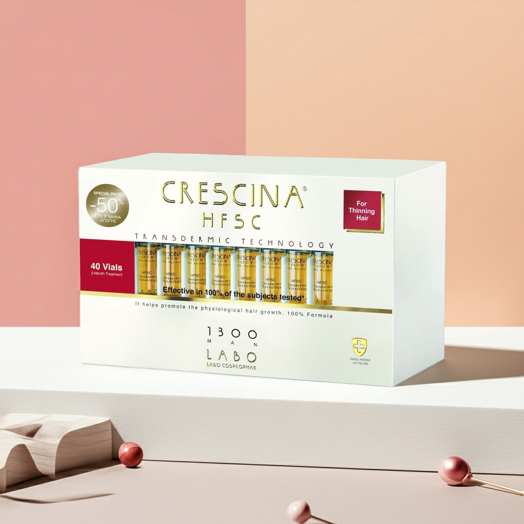 Crescina HFSC Transdermic Complete Treatment 1300 for Men 20 Vials