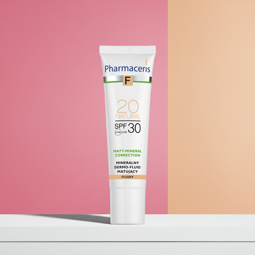 Pharmaceris F Mineral Matte Fluid Foundation SPF 30 Shade 20 Natural 30 ml