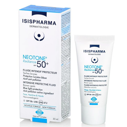 ISIS Pharma Neotone Radiance SPF 50 Brightening Sunscreen Cream for Dark Spots & Hyperpigmentation, 30ml