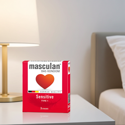 Masculan Sensitive No.1 Ultra-Soft Condoms – 3 Pack