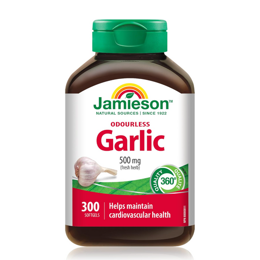 Jamieson Garlic 500mg Capsules, 100 Capsules