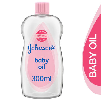 Johnson's Baby Oil 300ml – Gentle Moisturising Oil for Baby's Soft & Smooth Skin