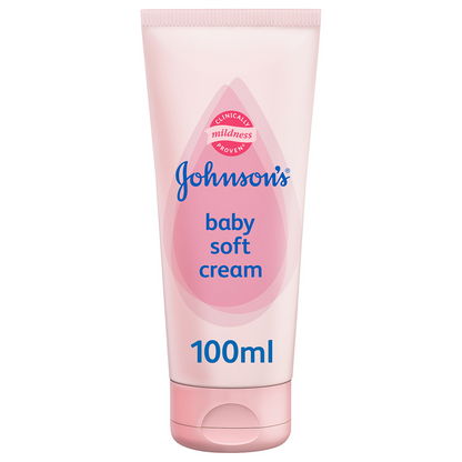 Johnson's Baby Soft Cream 100ml – Gentle Moisturising Cream for Baby's Delicate Skin