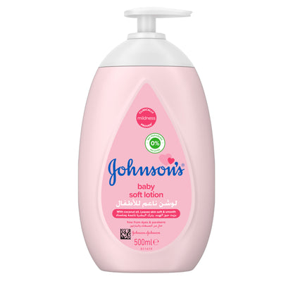 Johnson's Baby Soft Lotion 500ml – 24-Hour Moisturising Lotion for Baby's Delicate Skin