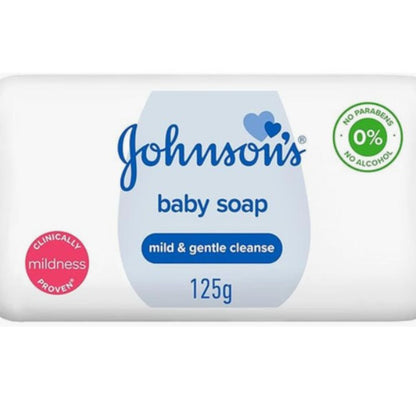 Johnson's Baby Regular Soap 125g – Mild & Gentle Cleansing Bar for Baby's Skin