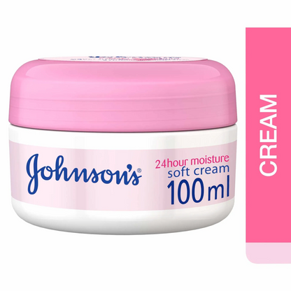 Johnson's Soft Cream 100g – Gentle Moisturising Cream for Baby & Family