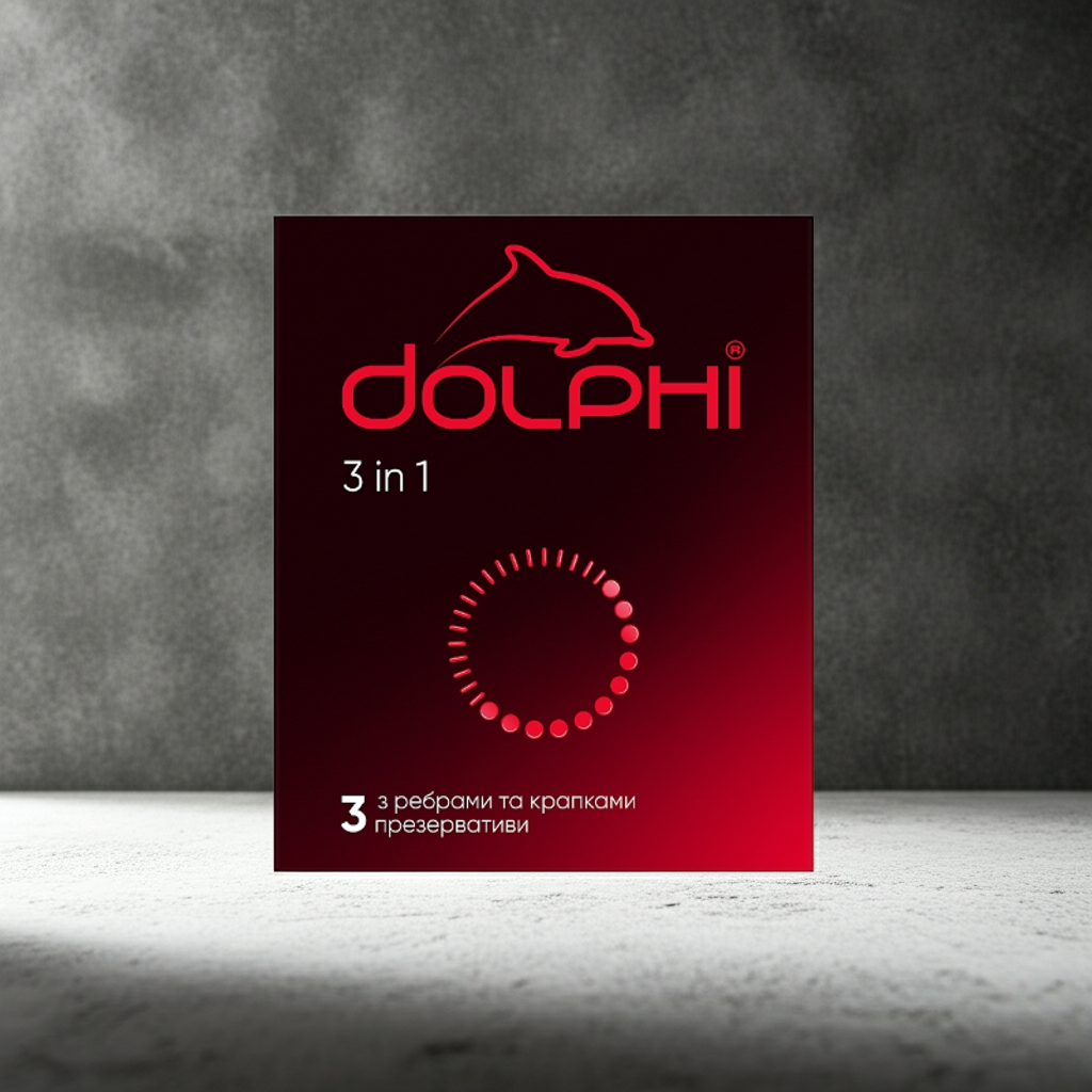 Dolphi 3in1 Condoms 3 Pieces