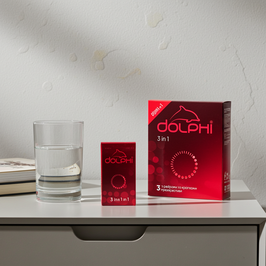 Dolphi 3in1 Condoms 3 Pieces