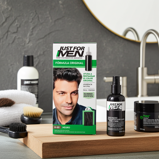 Just For Men Shampoo-In Hair Color H55 Real Black 28.4g