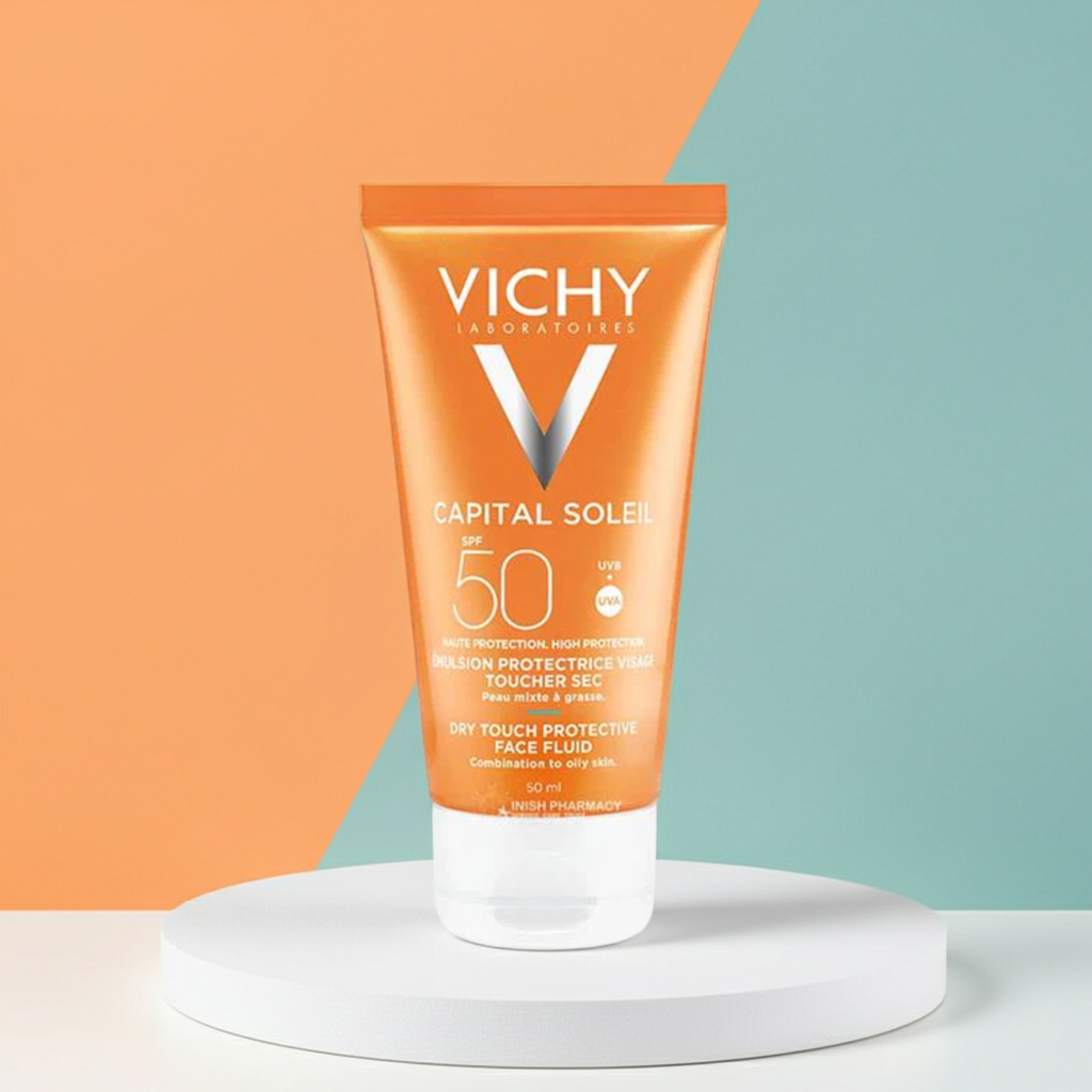 Vichy Capital Soleil Dry Touch Anti-Shine Sunscreen SPF50 50ml – Oily & Combination Skin