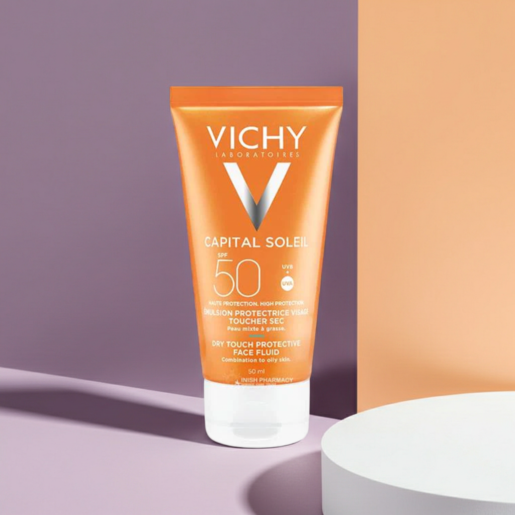 Vichy Capital Soleil Dry Touch Anti-Shine Sunscreen SPF50 50ml – Oily & Combination Skin