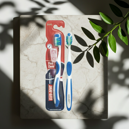 Cleo Dent Maxi Clean Medium Toothbrush