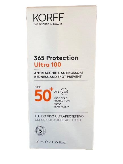 Korff 365 Prot Ultra 100 Red, Spot Prevt Face Fld Spf50+40Ml
