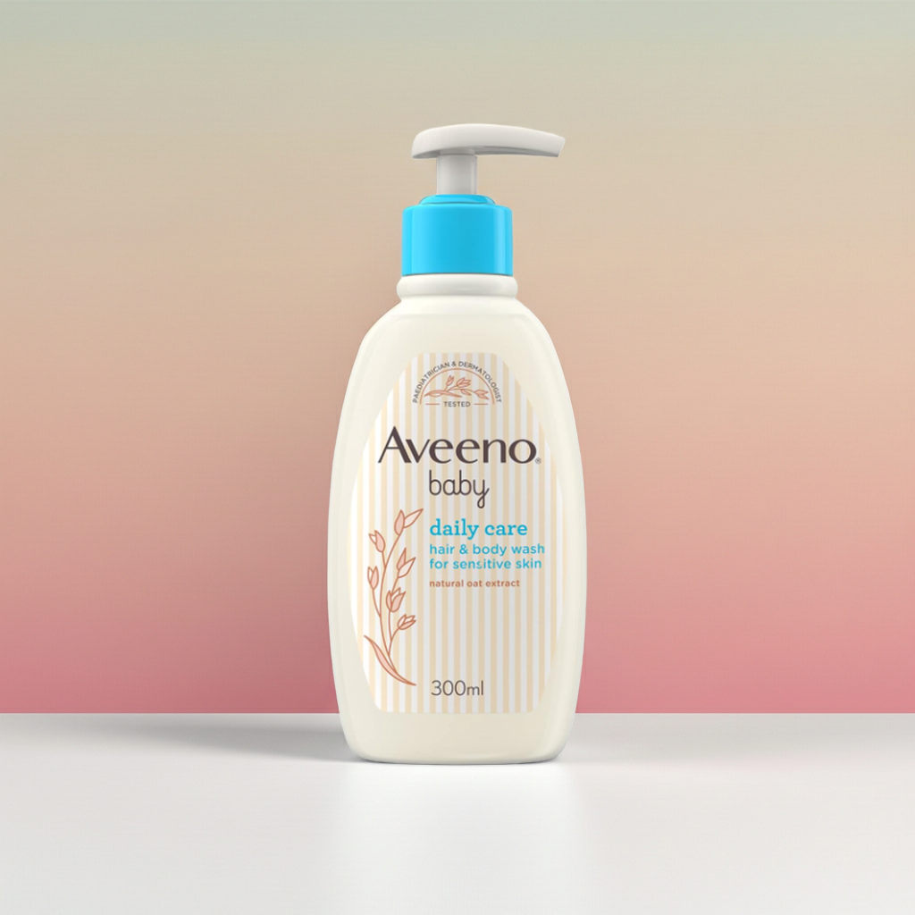 Aveeno Baby Daily Care Hair & Bath Wash with Oat Extract 300ml