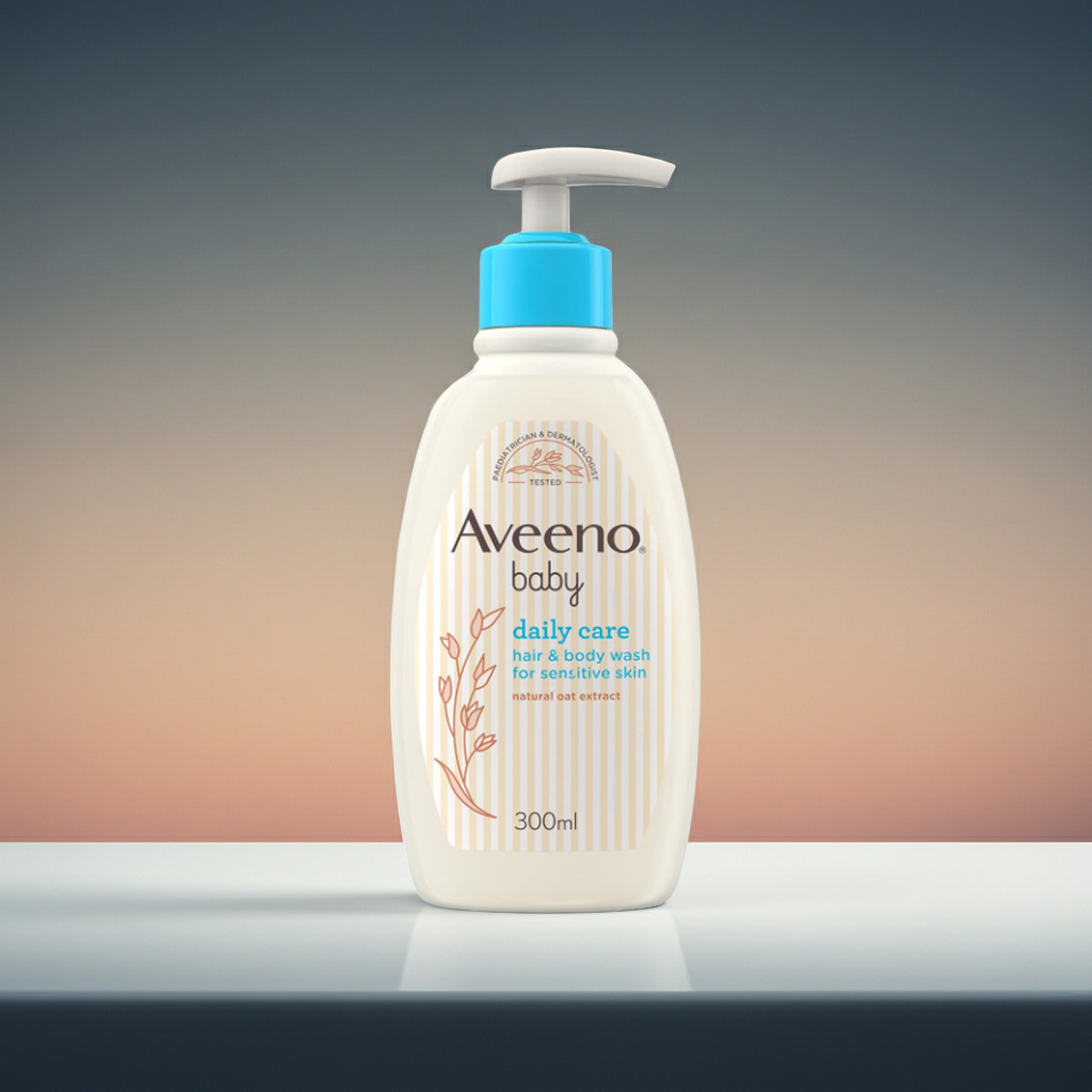 Aveeno Baby Daily Care Hair & Bath Wash with Oat Extract 300ml