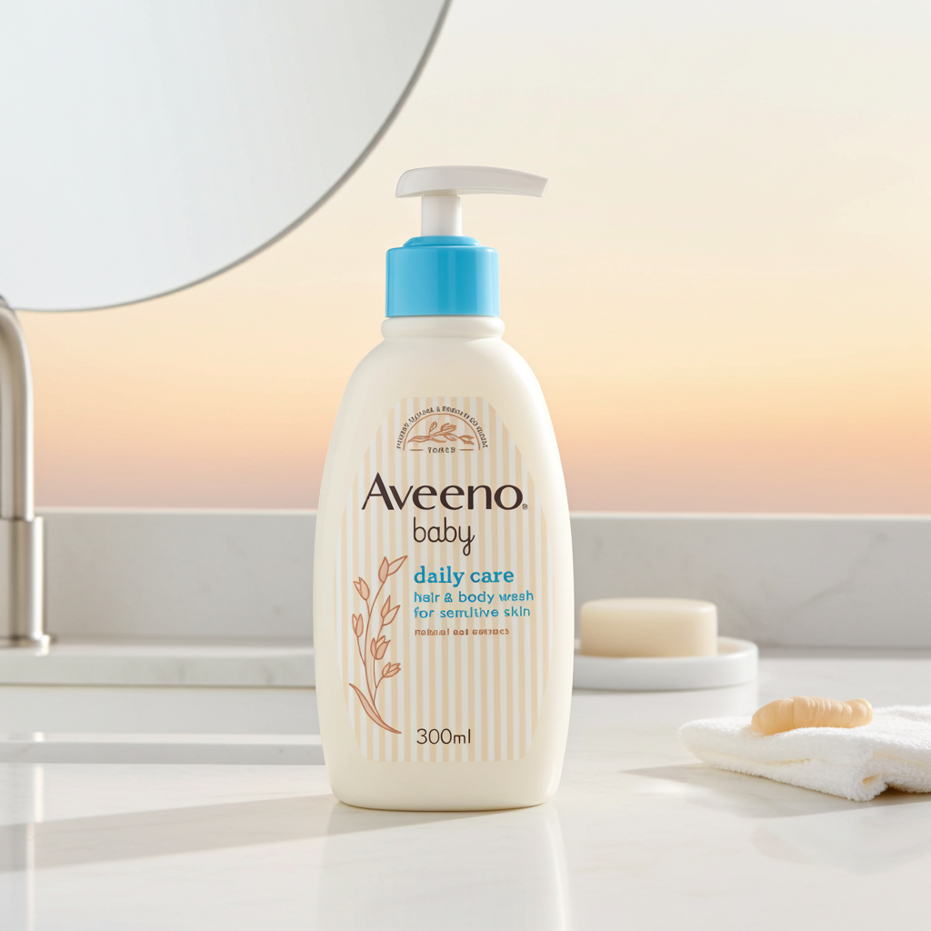 Aveeno Baby Daily Care Hair & Bath Wash with Oat Extract 300ml