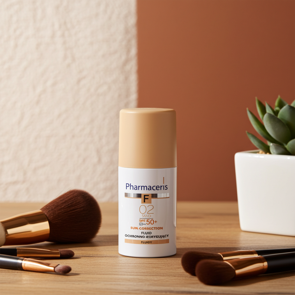 Pharmaceris F Protective-Corrective Fluid Foundation SPF 50+ Shade 02 Sand 30 ml (1+1)