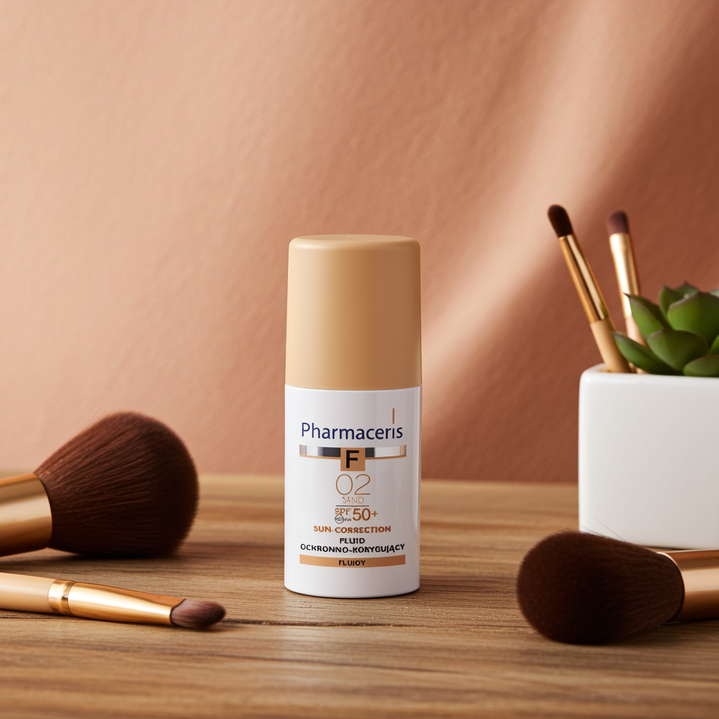 Pharmaceris F Protective-Corrective Fluid Foundation SPF 50+ Shade 02 Sand 30 ml (1+1)