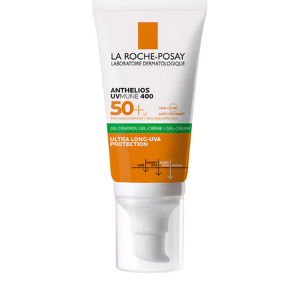 La Roche-Posay Anthelios UVMune 400 Tinted Oil Control Gel-Cream SPF50+ – 50ml | Oily & Combination Skin