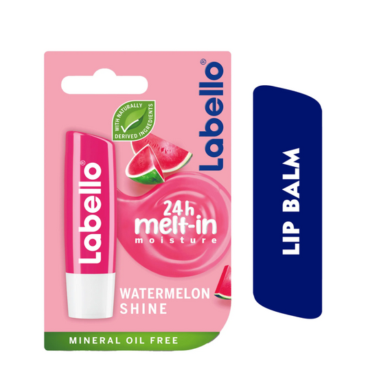 Labello Fruity Shine Watermelon Moisturising Lip Balm, 4.8g