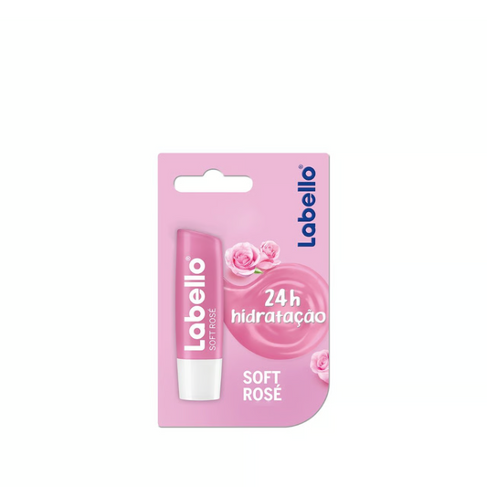 Labello Lip Balm Moisturizing Lip Care Soft Rose 4.8 G