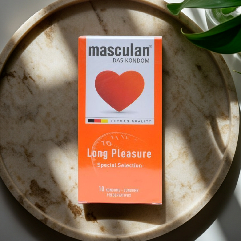 Masculan Long Pleasure Delay Condoms – 10 Pack