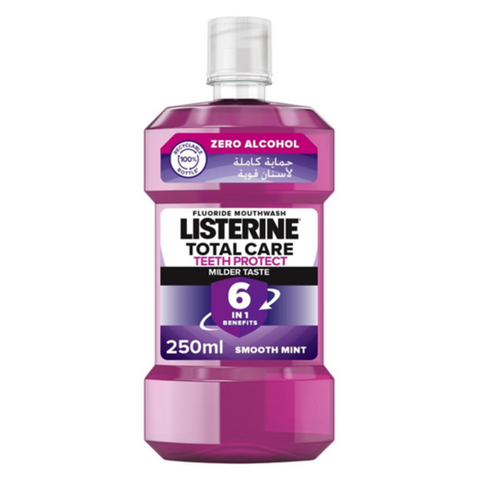 Listerine Total Care Smooth Mint Fluoride Daily Mouthwash, 250Ml