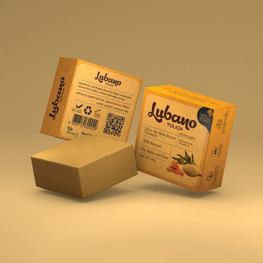 Lubano Shea Buttar Tumeric Soap 125Gm