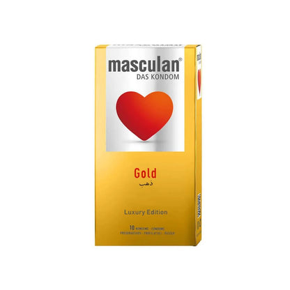 Masculan Gold Luxury Edition Premium Condoms – 10 Pack