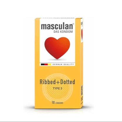 Masculan Type 2 Dotted Sensitive Condoms – 10 Pack