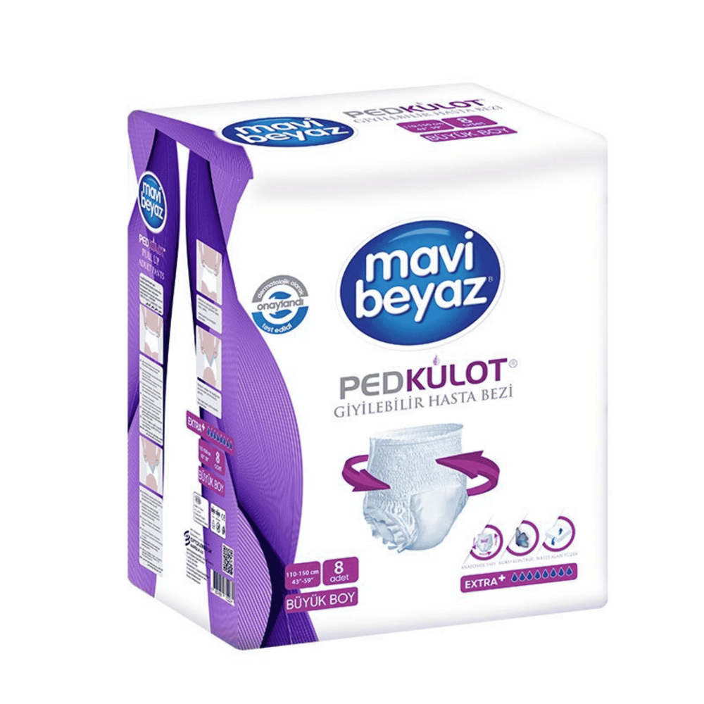 Mavi Beyaz Pull Up Adult Pants, Xl, 30 Pieces