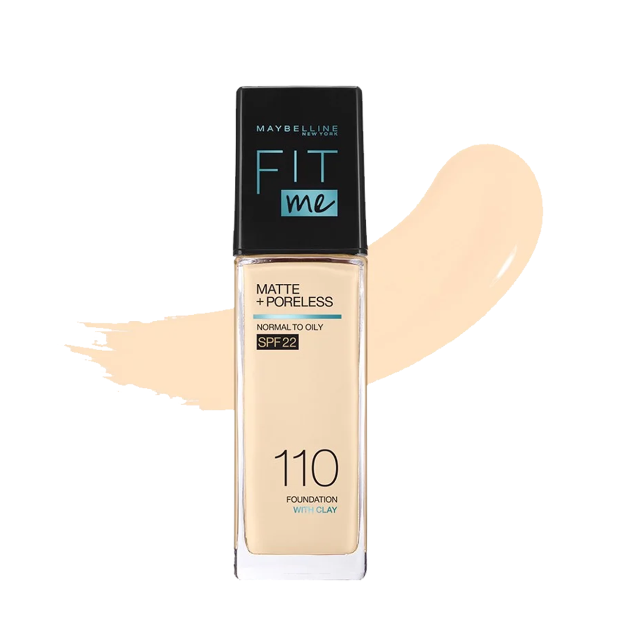 Maybelline Fit Me Matte + Poreless Foundation SPF 22 110 Porcelain 30ml