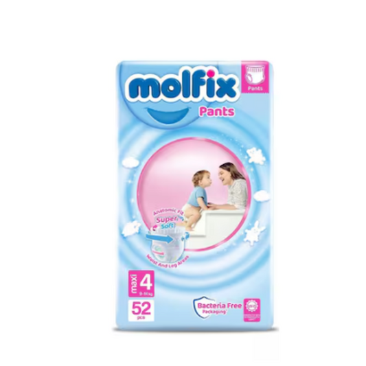 Molfix Anti Leakage Comfortable Junior Baby Diapers Jumbo, 7-14Kg, Size 4, 52 Pieces