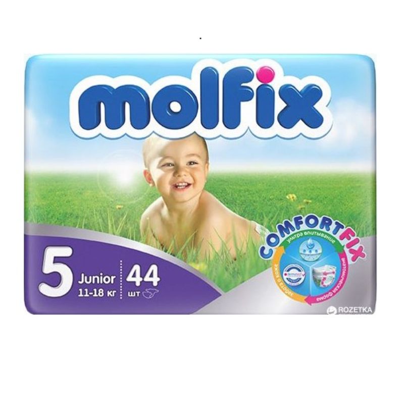 Molfix Anti Leakage Comfortable Junior Baby Diapers, Size5