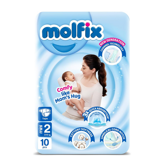 Molfix Baby Diapers, Size 2,  3-6kg, 36 Pieces