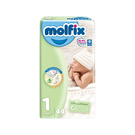Molfix Baby Diapers Newborn Size 1 (2-5 kg) – 44 Pieces