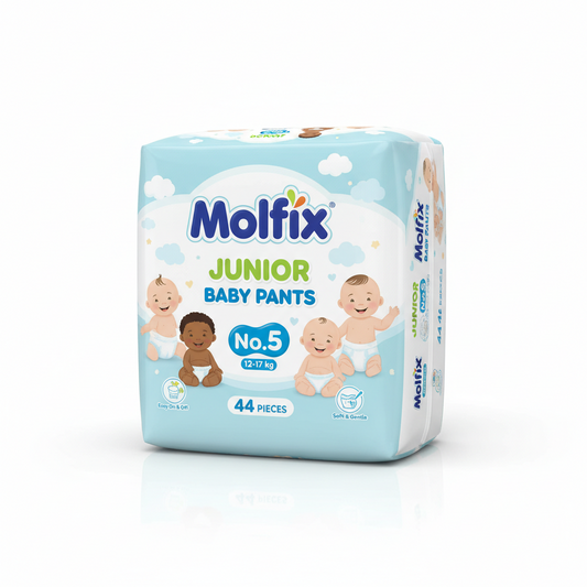 Molfix Baby Pants Junior Size 5 (12-17 kg) – 44 Pieces
