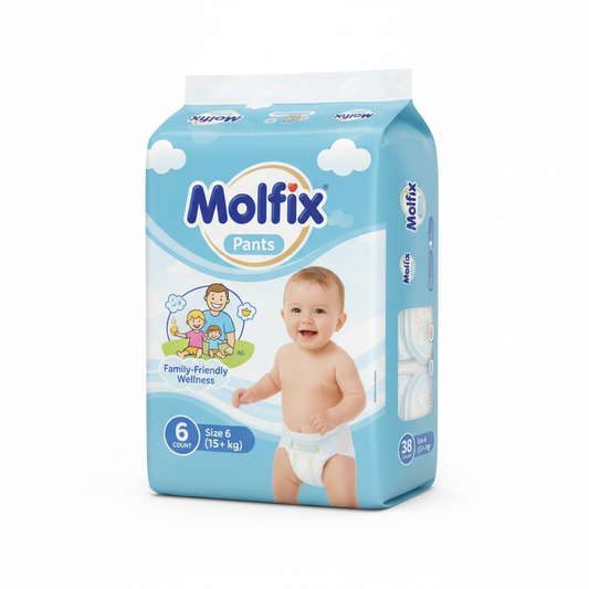 Molfix Baby Pants Extra Large Size 6 (15+ kg) – 38 Pieces