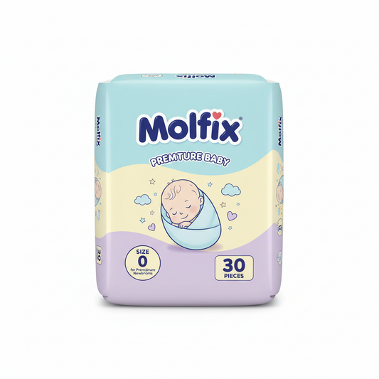 Molfix Premature Baby Diapers Size 0 (Up to 2 kg) – 30 Pieces