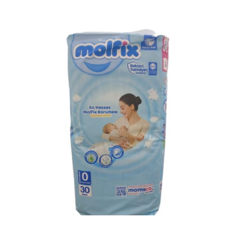 Molfix Premature Baby Diapers, Size 0, 30 Pieces